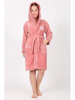 Підлітковий махровий халат для дівчинки Nusa pudra