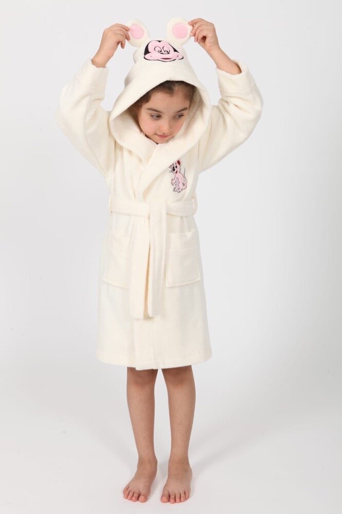 Детский махровый халат для девочек Nusa