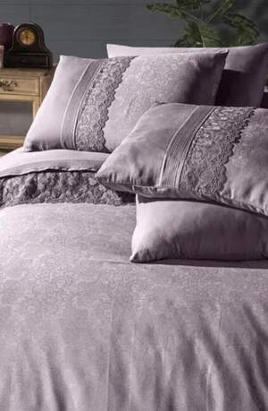Однотонное постельное белье First Choice Florenza Lilac