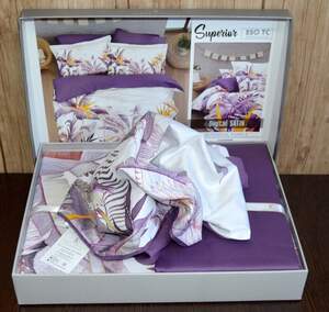 Постільна білизна First Choice 3D Satin Digital Series Palm Garden