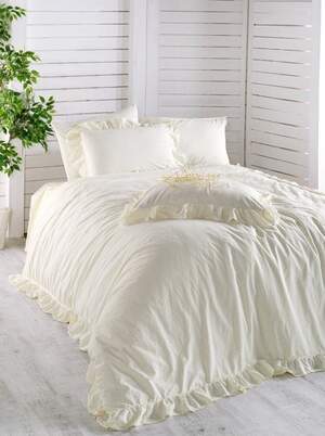 Постельное белье хлопок LIMASSO SNOW WHITE EXCLUSIVE молочный