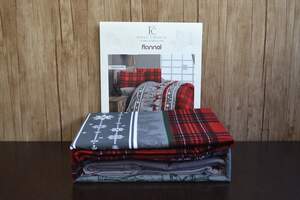 Фланелева постільна білизна First Choice HAPPYNESS Red