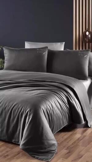 Сатиновое постельное белье First Choice Timeless black