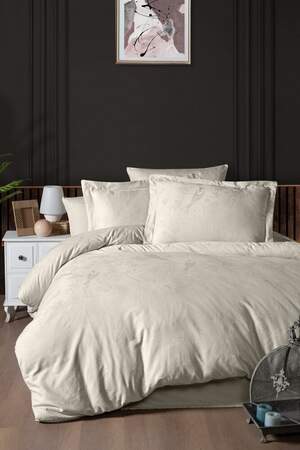 Сатиновое постельное белье First Choice Stesha Beige