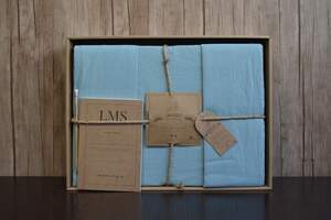 Сімейна постільна білизна бавовна LIMASSO Mineral Blue