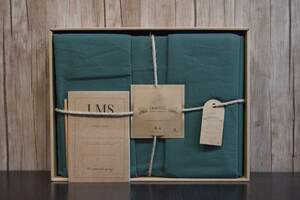 Семейное постельное белье хлопок LIMASSO Dark Green