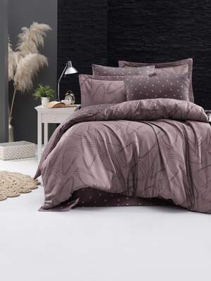 Сатиновое постельное белье First Choice Rovena Lilac