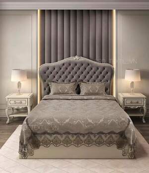 Жаккардное покрывало на кровать Aden 260х260 Жаккардное покрывало на кровать Aden 260х260