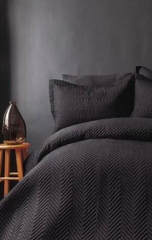 Покрывал на кровать с наволочками Issimo home Simply Antrasit