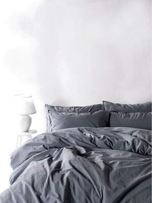 Семейное постельное белье хлопок LIMASSO Natural Grey