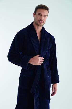Мужской махровый длинный халат Nusa 1330 Мужской махровый длинный халат Nusa 1330