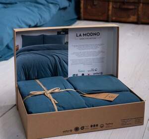 Постельное белье хлопок La Modno blue