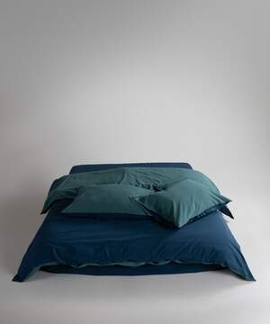 Постельное белье вареный хлопок LIMASSO Essualte Dress Blue – Dark Green