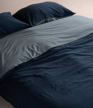 Постельное белье вареный хлопок LIMASSO Essualte Akdeniz Mavisi – Dress Blue