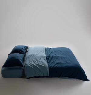 Постельное белье вареный хлопок LIMASSO Essualte Akdeniz Mavisi – Dress Blue