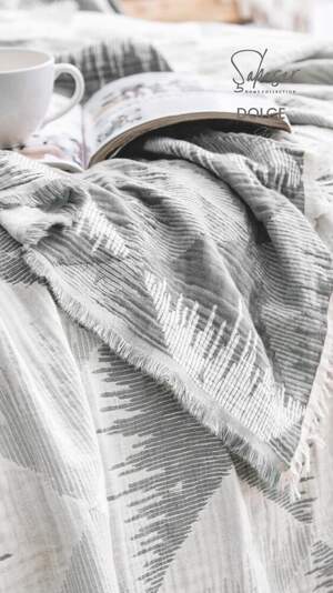 Муслиновое покрывало на кровать Saheser Dolce 240х260