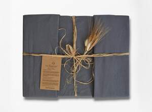 Постільна білизна бавовна La Maison Stonewashed 200 х 220 см Mariella Charcoal Постільна білизна бавовна La Maison Stonewashed 200 х 220 см Mariella Charcoal