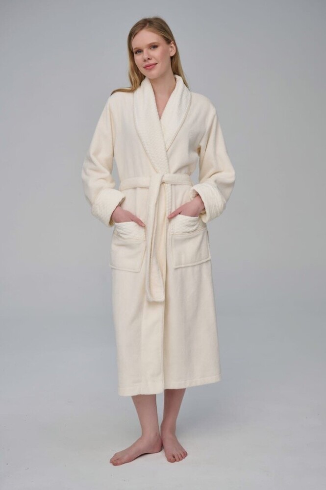 Махровый женский халат Nusa 4370 Махровый женский халат Nusa 4370