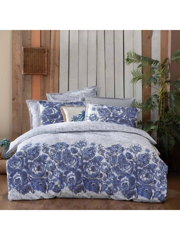 Фланелевое постельное белье Sarev Elfida mavi Фланелевое постельное белье Sarev Elfida mavi