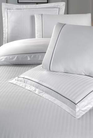 Сатиновое постельное белье La romano ORCELLA WHITE