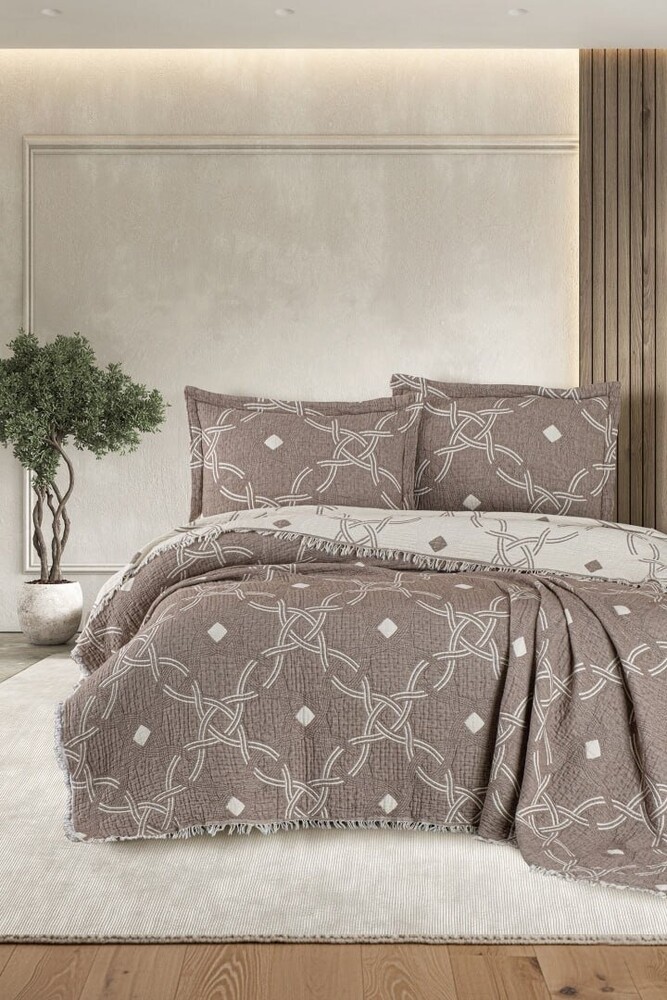 Муслінове покривало на ліжко First Choice Blooming 240х260 Муслінове покривало на ліжко First Choice Blooming 240х260