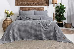 Вафельное покрывало на кровать Saheser Norah 240х260