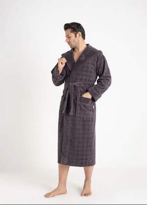 Мужской махровый длинный халат Nusa 1490
