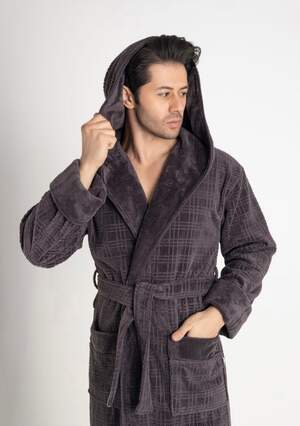 Чоловічий довгий махровий халат Nusa 1490