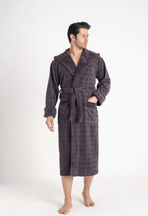 Чоловічий довгий махровий халат Nusa 1490