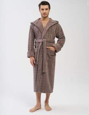 Чоловічий довгий махровий халат Nusa 1490