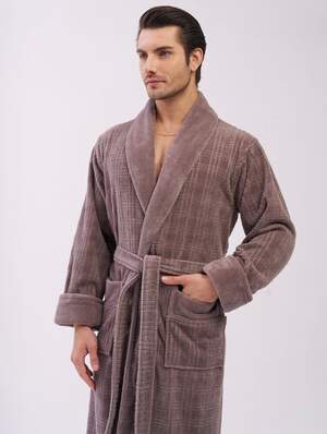 Чоловічий довгий махровий халат Nusa 1485