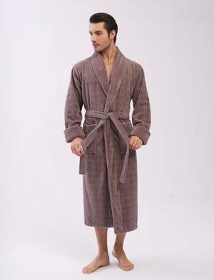 Чоловічий довгий махровий халат Nusa 1485