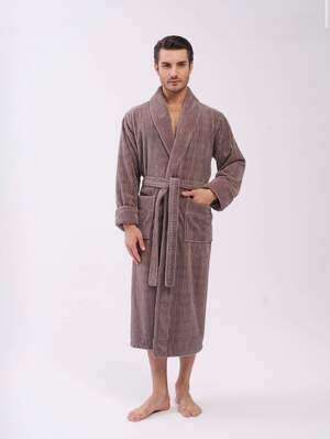 Чоловічий довгий махровий халат Nusa 1485