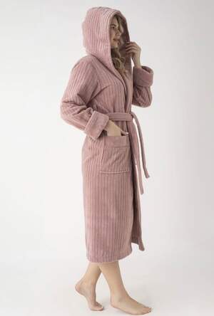 Махровый халат длинный женский Nusa 4275