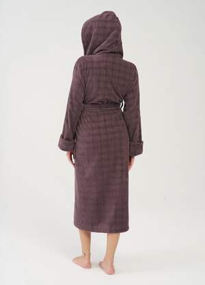 Жіночий довгий махровий халат Nusa 4365