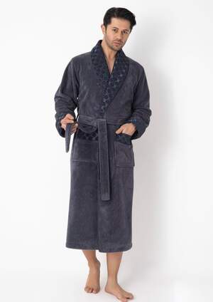 Чоловічий довгий махровий халат Nusa 15165