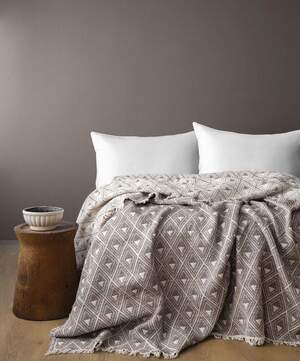 Покрывало муслиновое на кровать Issimo home Levone Brown