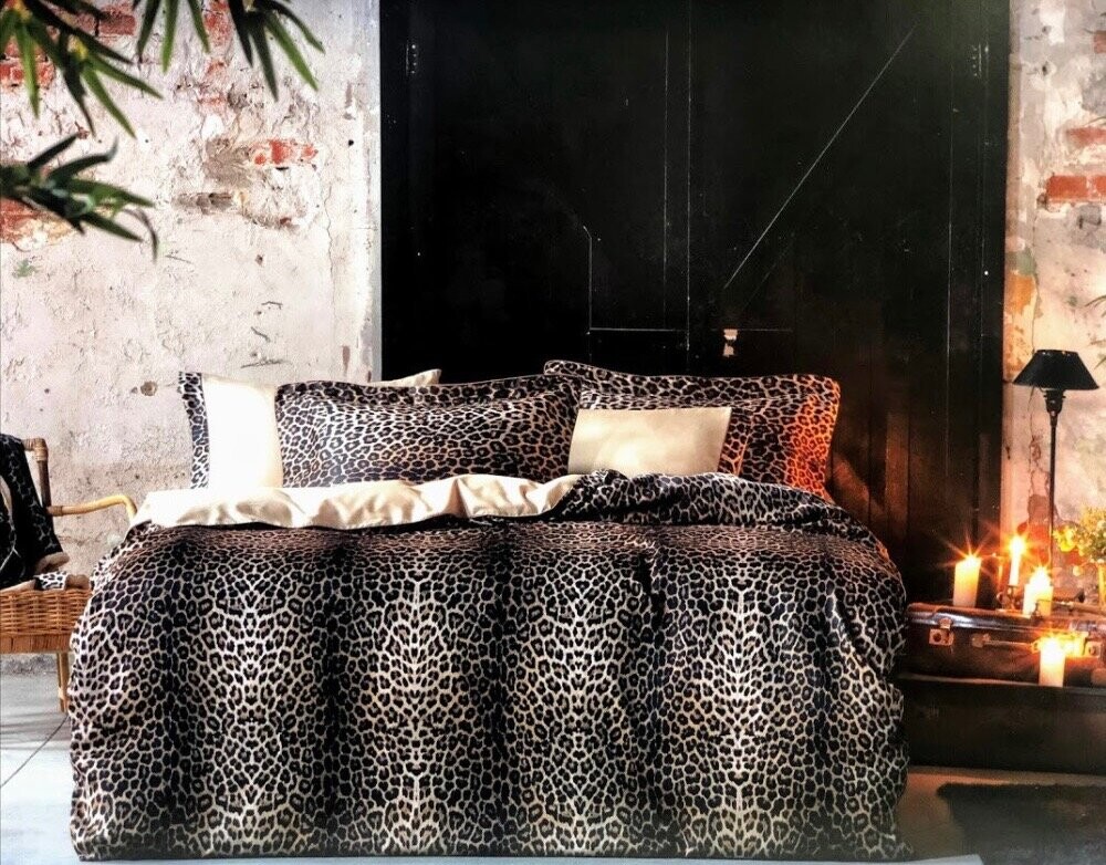 Постельное белье жатый шёлк TIVOLYO HOME Leopard Постельное белье жатый шёлк TIVOLYO HOME Leopard